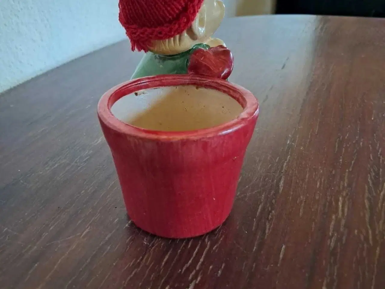 Billede 5 - Retro julefigur med urtepotte og lanterne