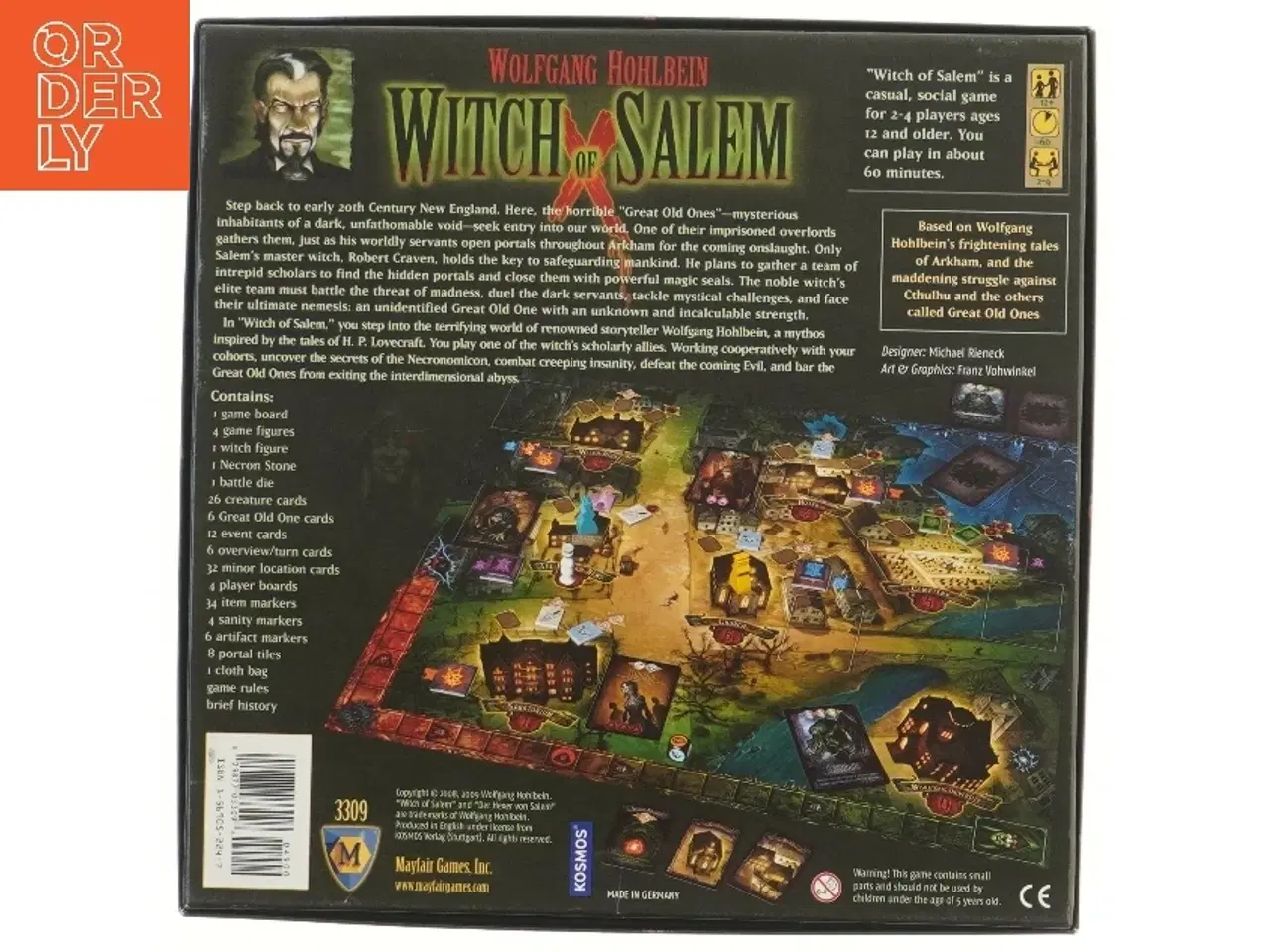 Billede 2 - Witch of Salem brætspil fra Kosmos (str. 30x30 cm)