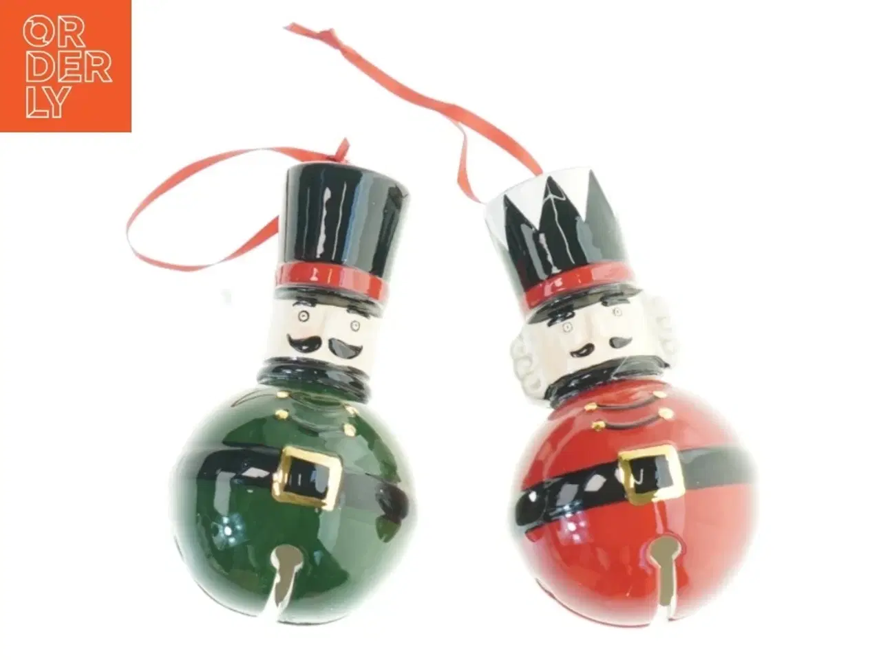 Billede 1 - Juletræspynt i porcelæn (str. 13x7 cm)