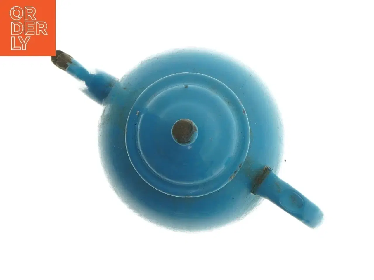 Billede 4 - Blå tekande,emalje, Ø 14 cm (str. Ø 14 cm)