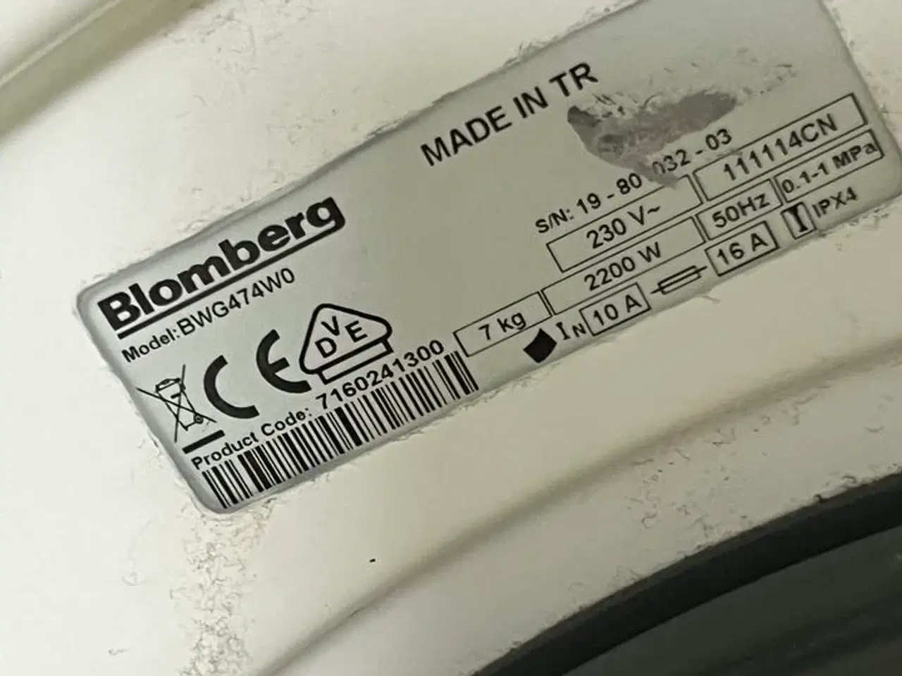 Billede 4 - Vaskemaskine BLOMBERG BWG474W0