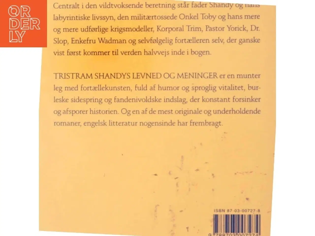 Billede 3 - Tristram Shandys levned og meninger af Laurence Sterne (Bog)