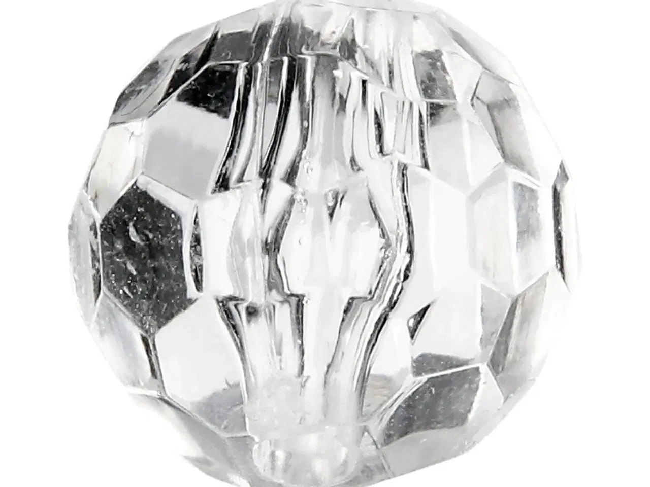 Billede 1 - Prisme, str. 12 mm, hulstr. 1,2 mm, blank transparent, 77stk./ 1 pk.