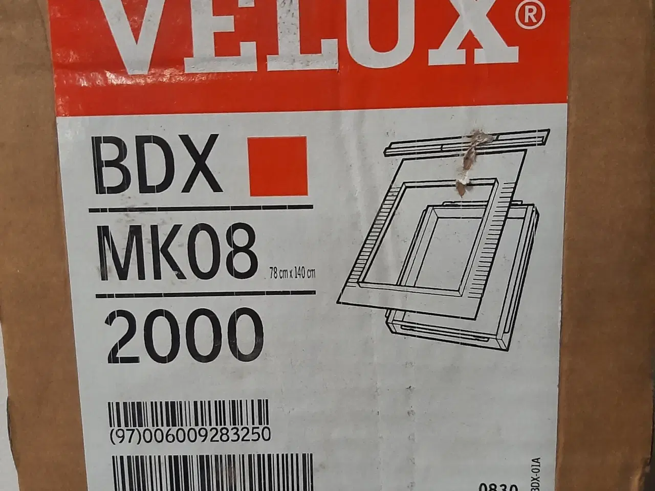 Billede 1 - Velux bdx mk08 2000 isoleringssæt til ovenlysvinduer, grå