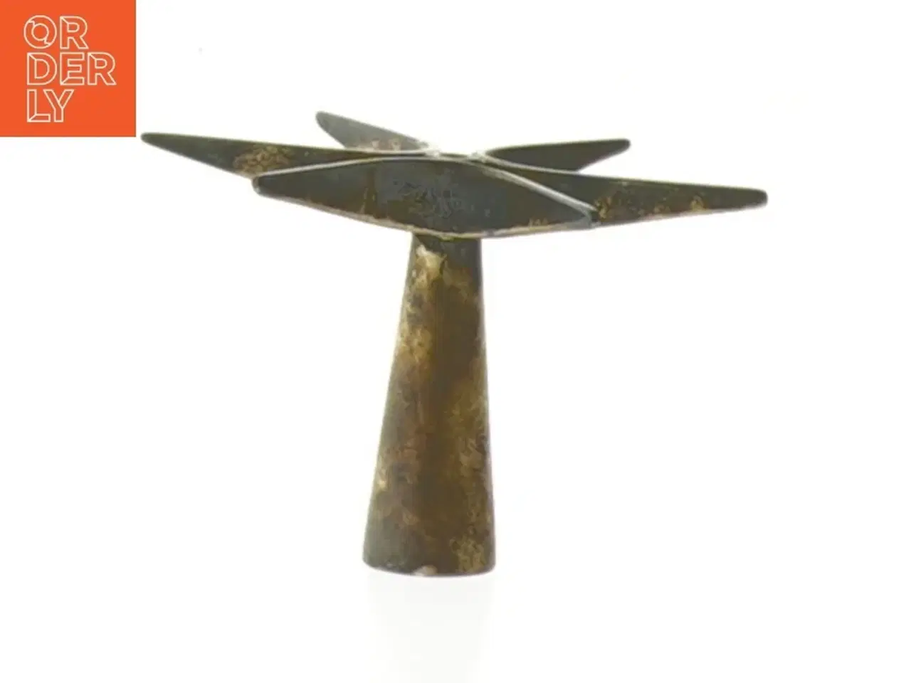 Billede 3 - Vintage metal lysestage (str. Ø 7 cm)