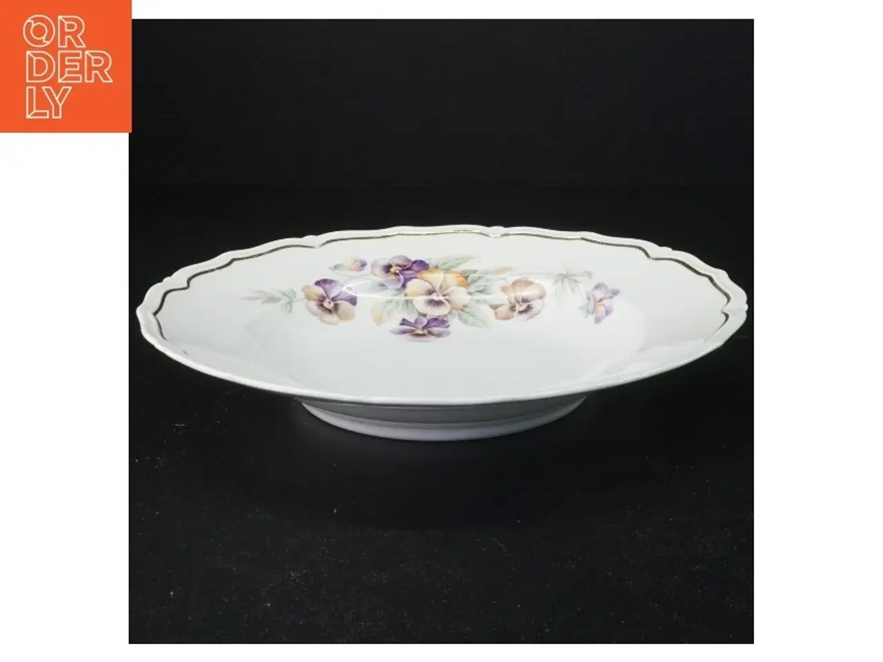 Billede 3 - Dekoreret porcelænstallerkener fra Bavaria (str. Diameter 25 og en halv cm)