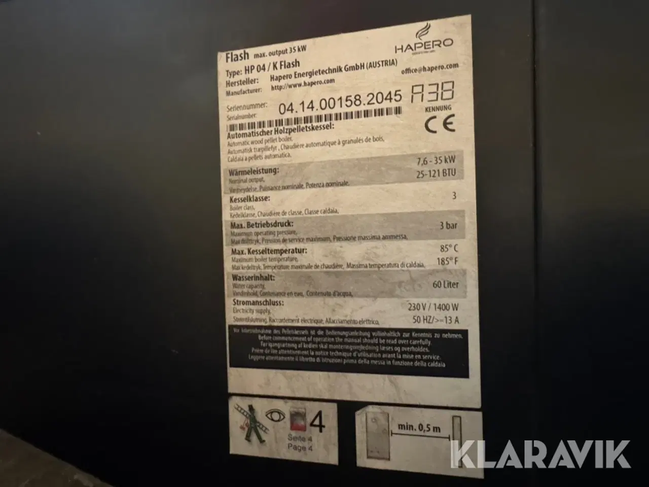 Billede 8 - Pillefyr Hapero HP 04/K Flash 2 styk