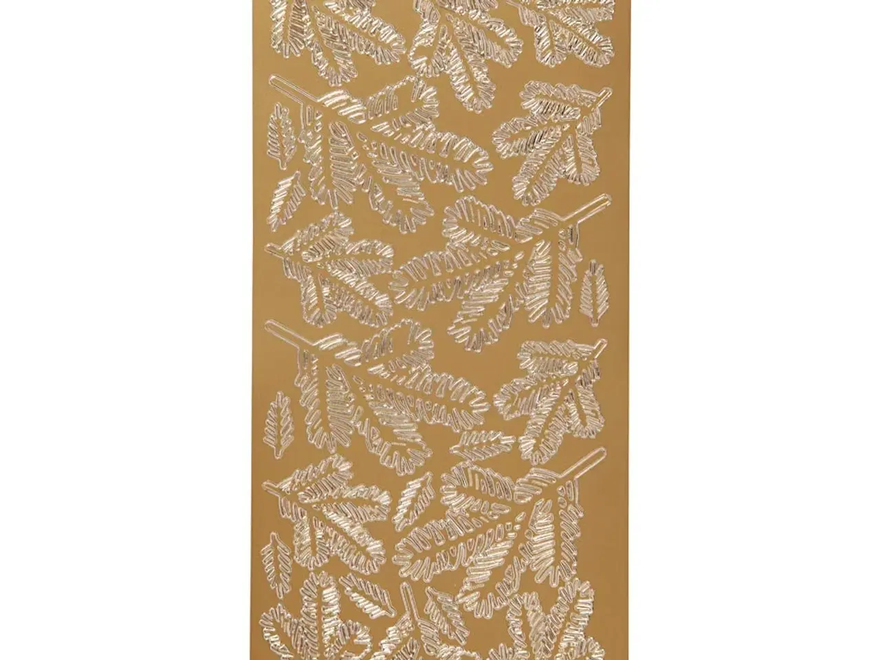 Billede 1 - Stickers, kviste, ark 10x23 cm, guld, 1 ark