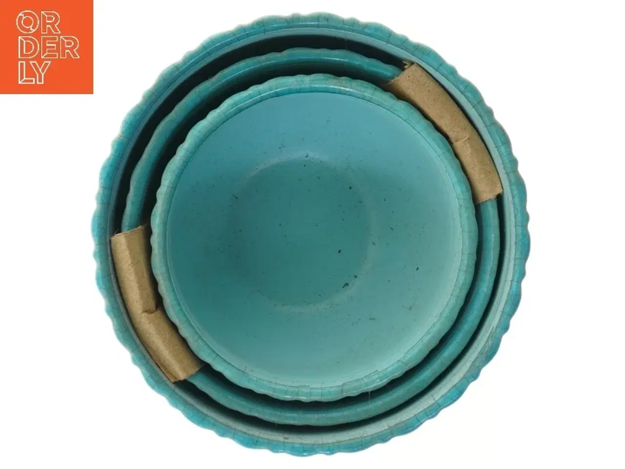 Billede 4 - Turkis keramiske skålesæt (str. Ø 15 & 20 & 17,5 cm)