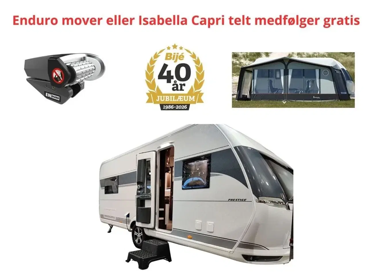 Billede 1 - 2024 - Hobby Prestige 560 FC   Køb denne vogn og vælg mellem en gratis mover eller Isabella Capri telt