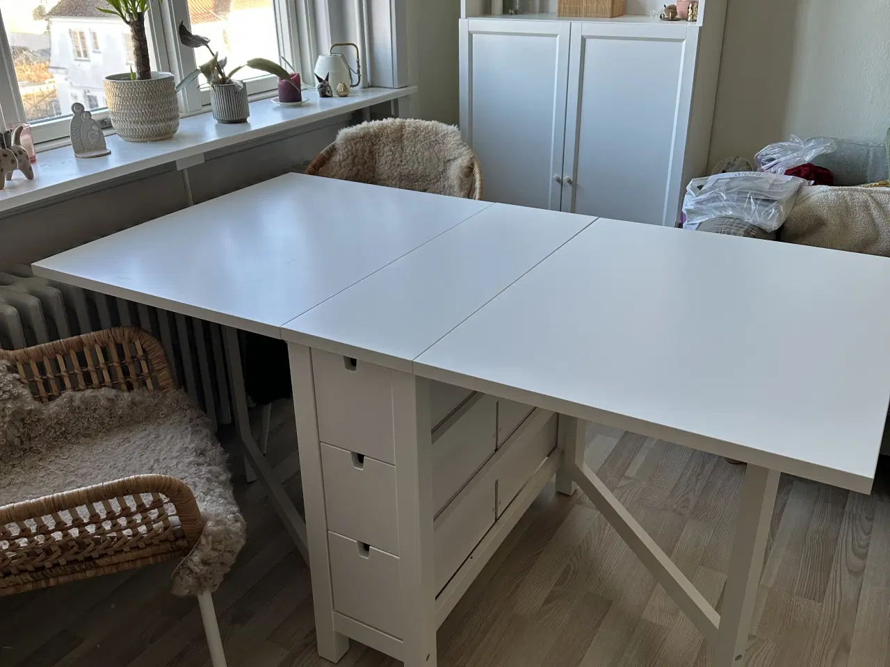 Billede 3 - Hvidt fleksibelt spisebord IKEA NORDEN