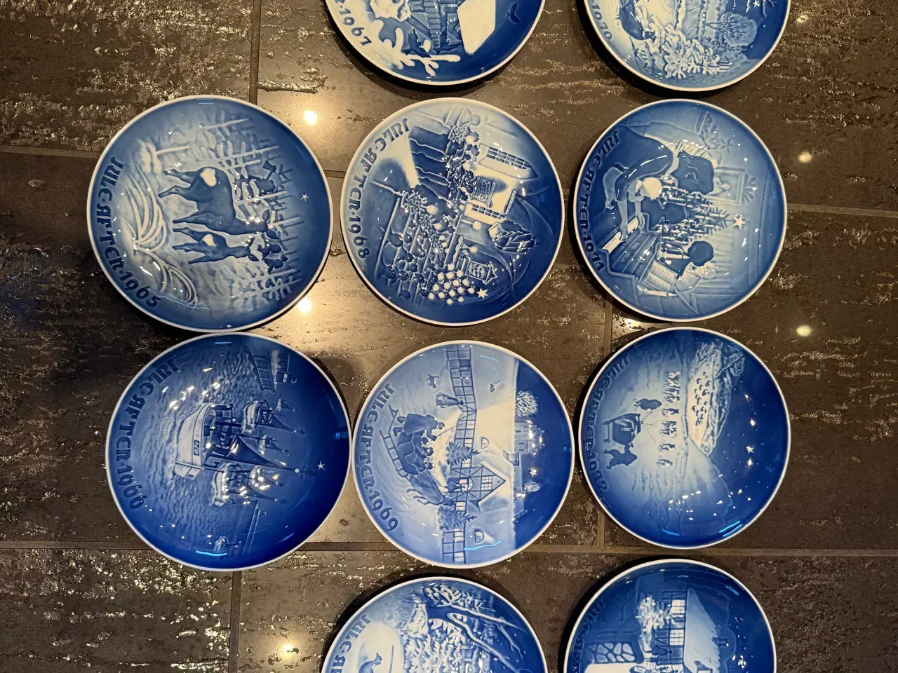 Billede 1 - 10 stk juleplatter fra 1965-1973