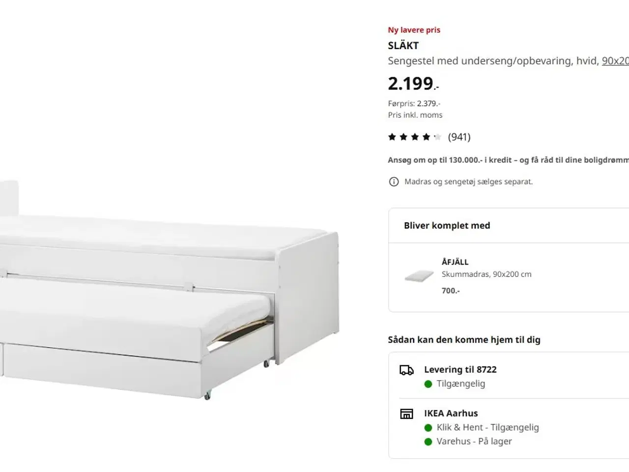 Billede 2 - Ikea SLÄKT Seng