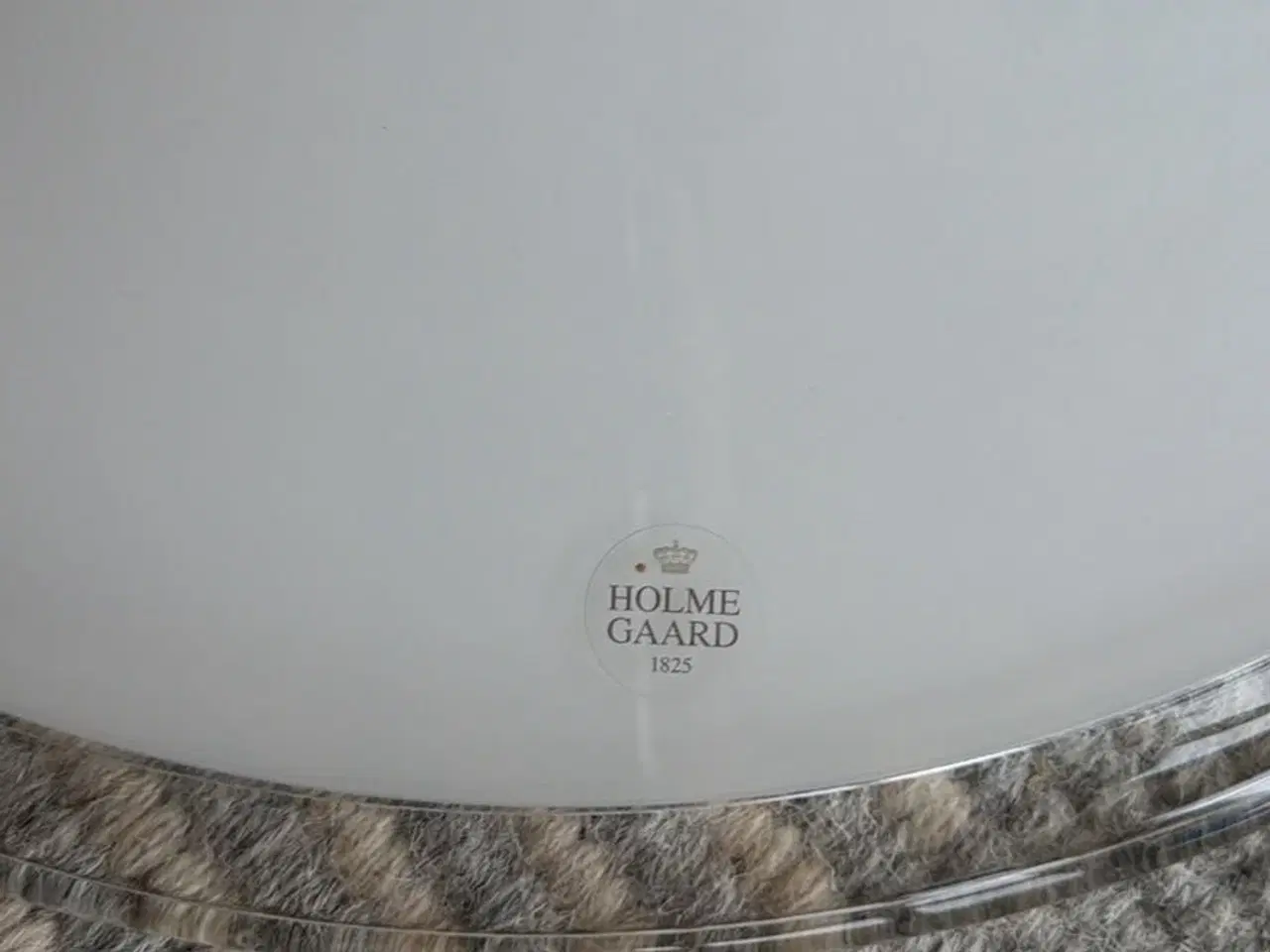 Billede 1 - Holmegaard hvid porcelæn lampe