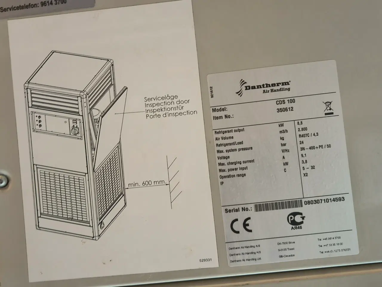 Billede 3 - Dantherm CDS 100 Affugter