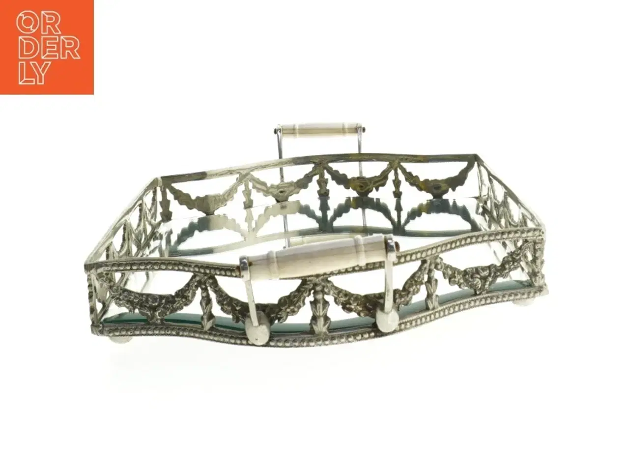 Billede 3 - Rektangulært sølvfad (str. 36x24 cm)