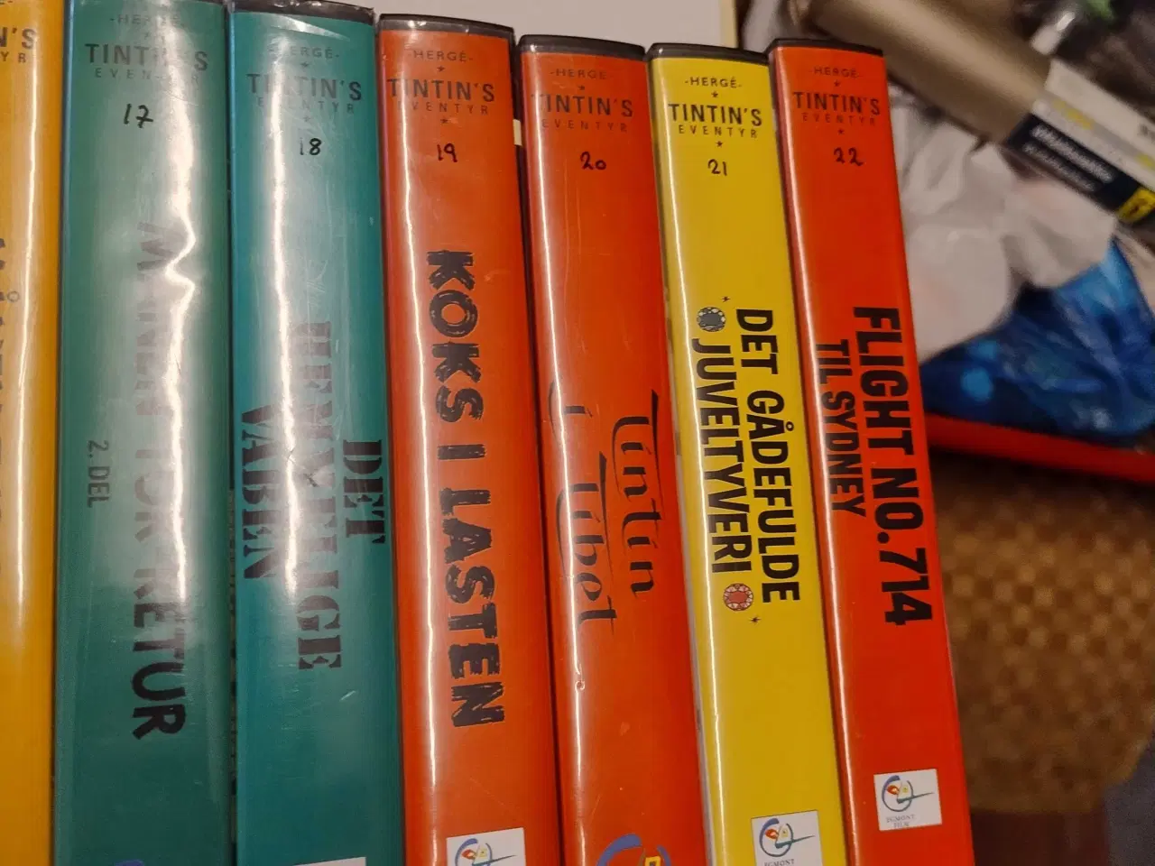 Billede 9 - Tintin VHS 21 FORSKELLIGE 