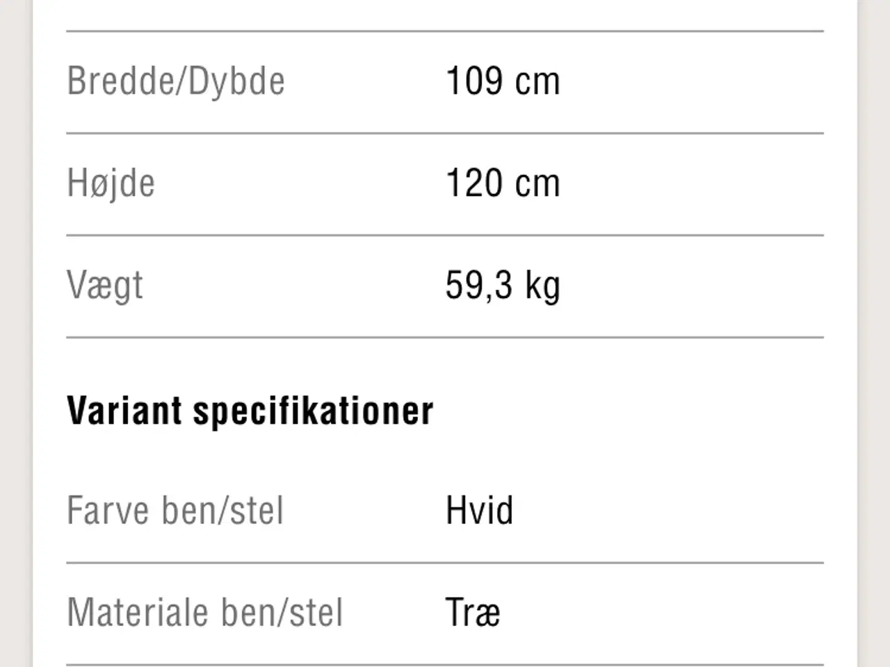 Billede 6 - Flexa White halvhøj semg