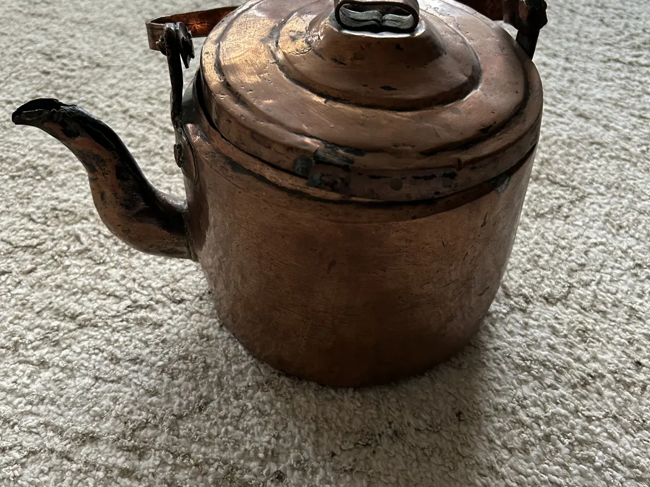 Billede 1 - Kobberkedel med låg