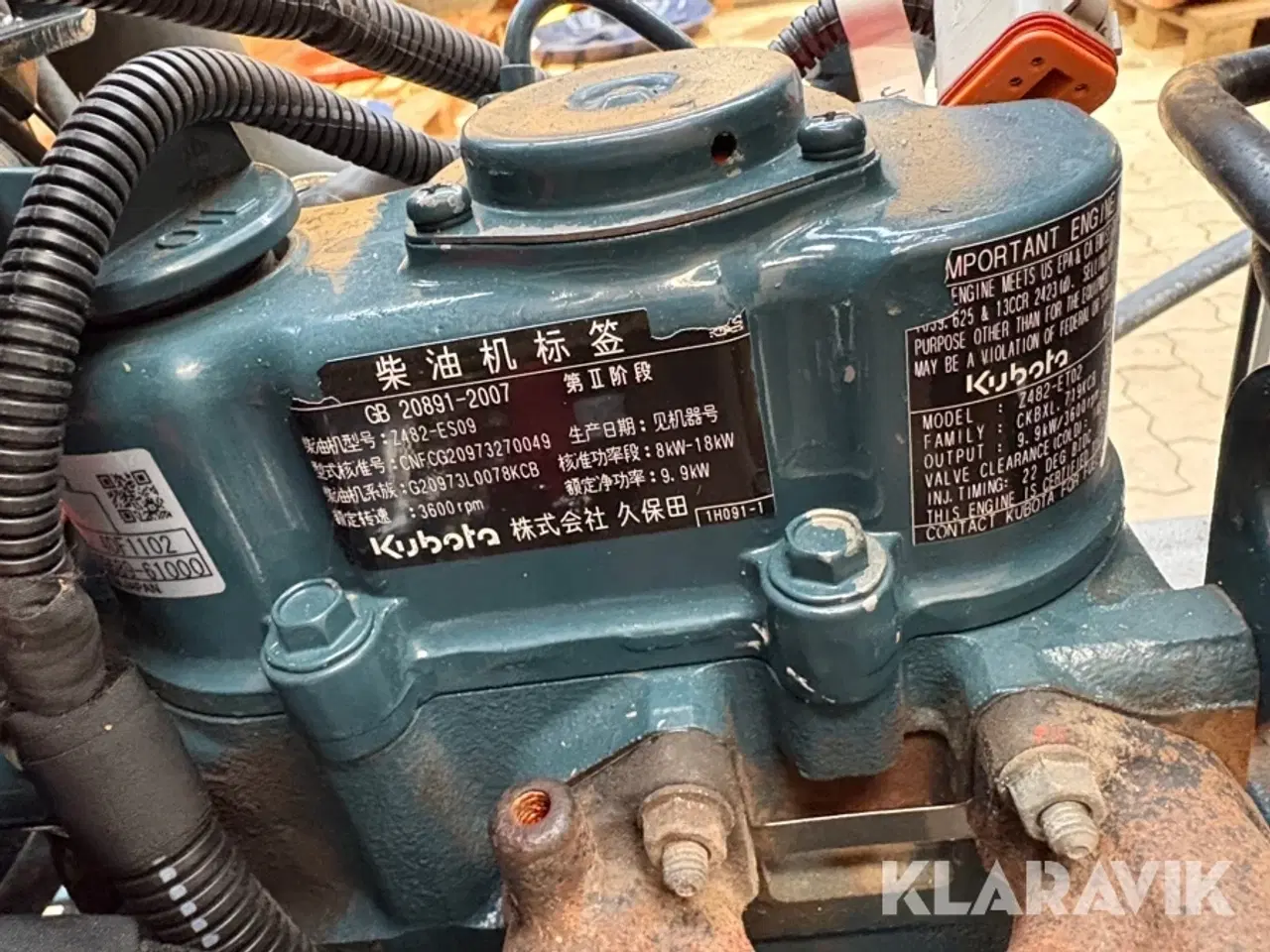 Billede 8 - Hybrid Motor Kubota Z482 med generator