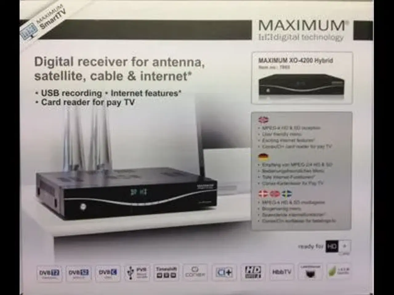 Billede 2 - Maximum SmartTV Hybrid Reciever XO-4200