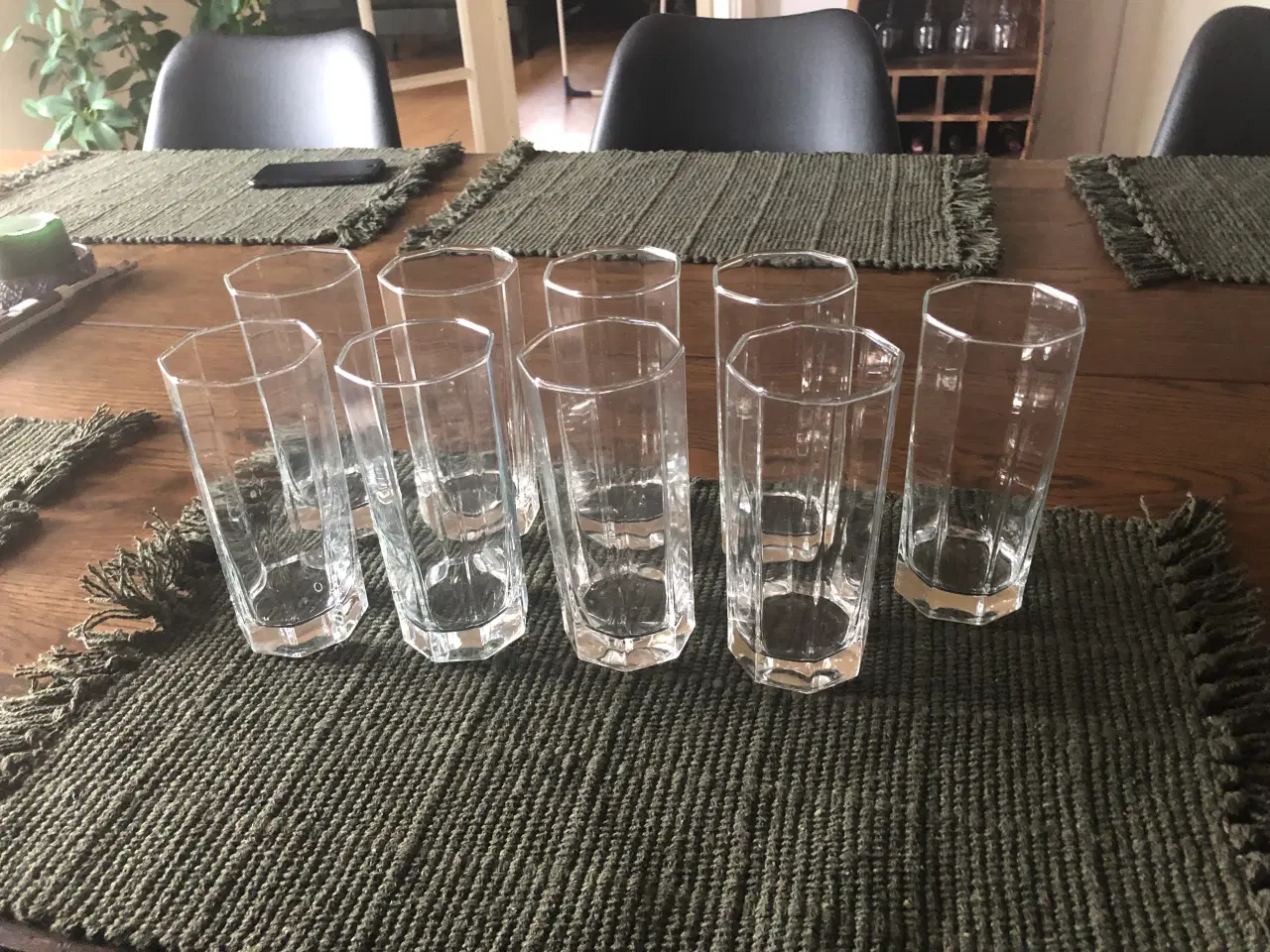 Billede 1 - Ottekantede Long drink glas