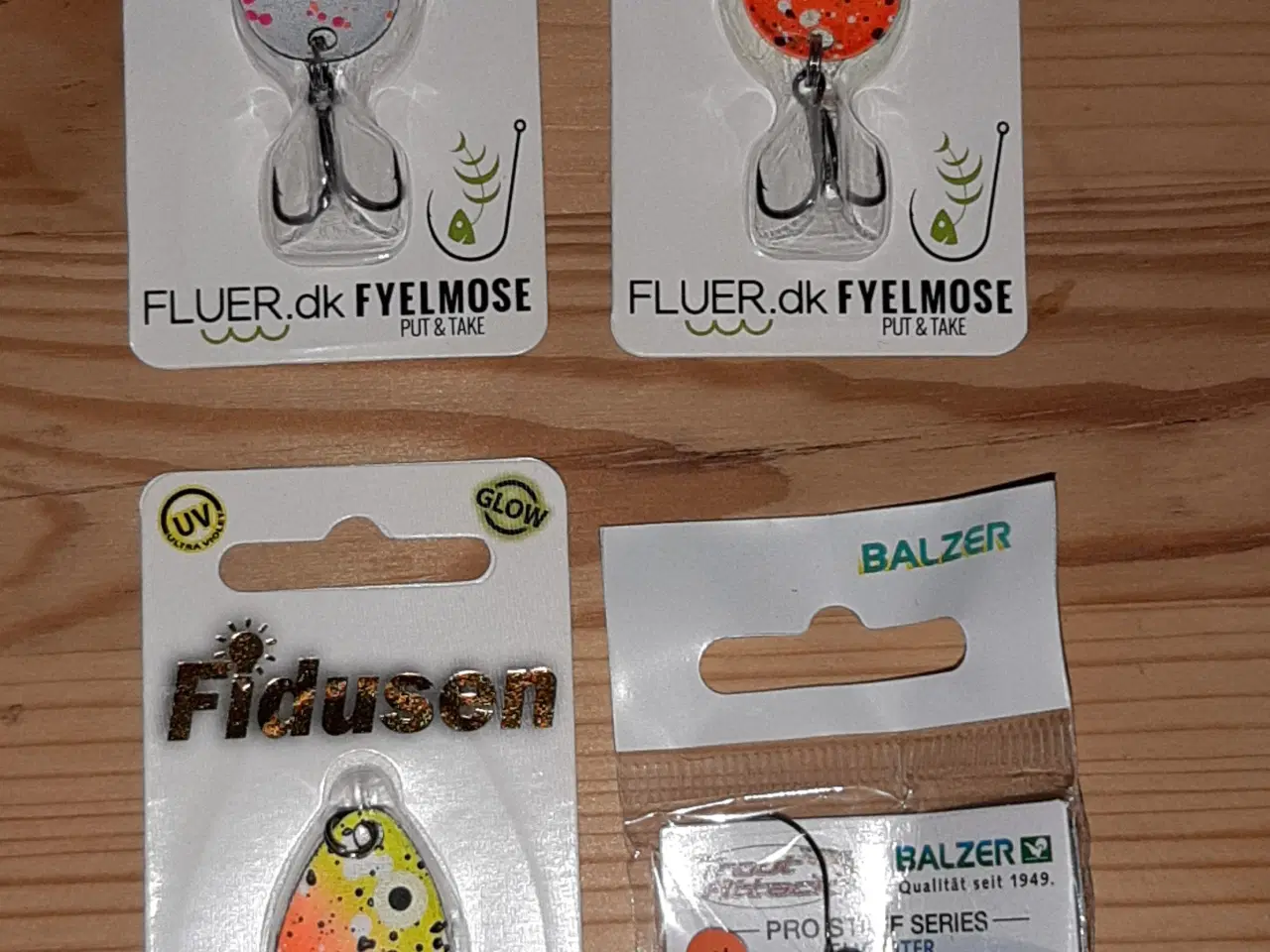 Billede 4 - Blink til Put&Take fiskeri 19 stk med blinkboks.