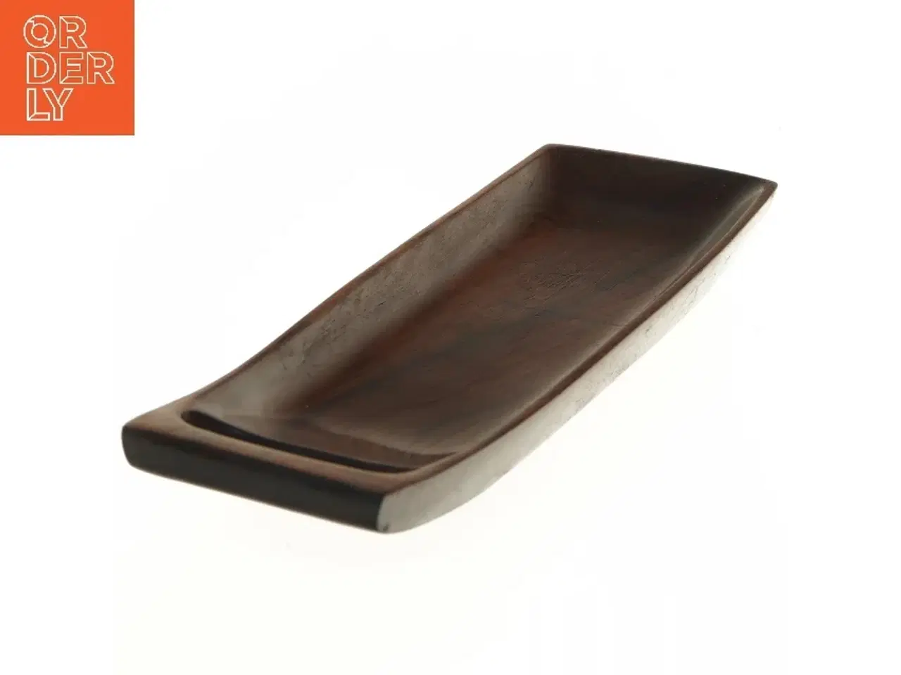 Billede 4 - Palisander Træfad med håndtag (str. 38x11 cm)