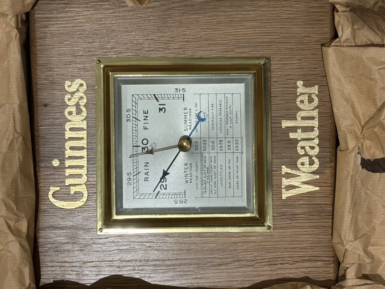 Billede 1 - Vintage Guinness Weather Barometer