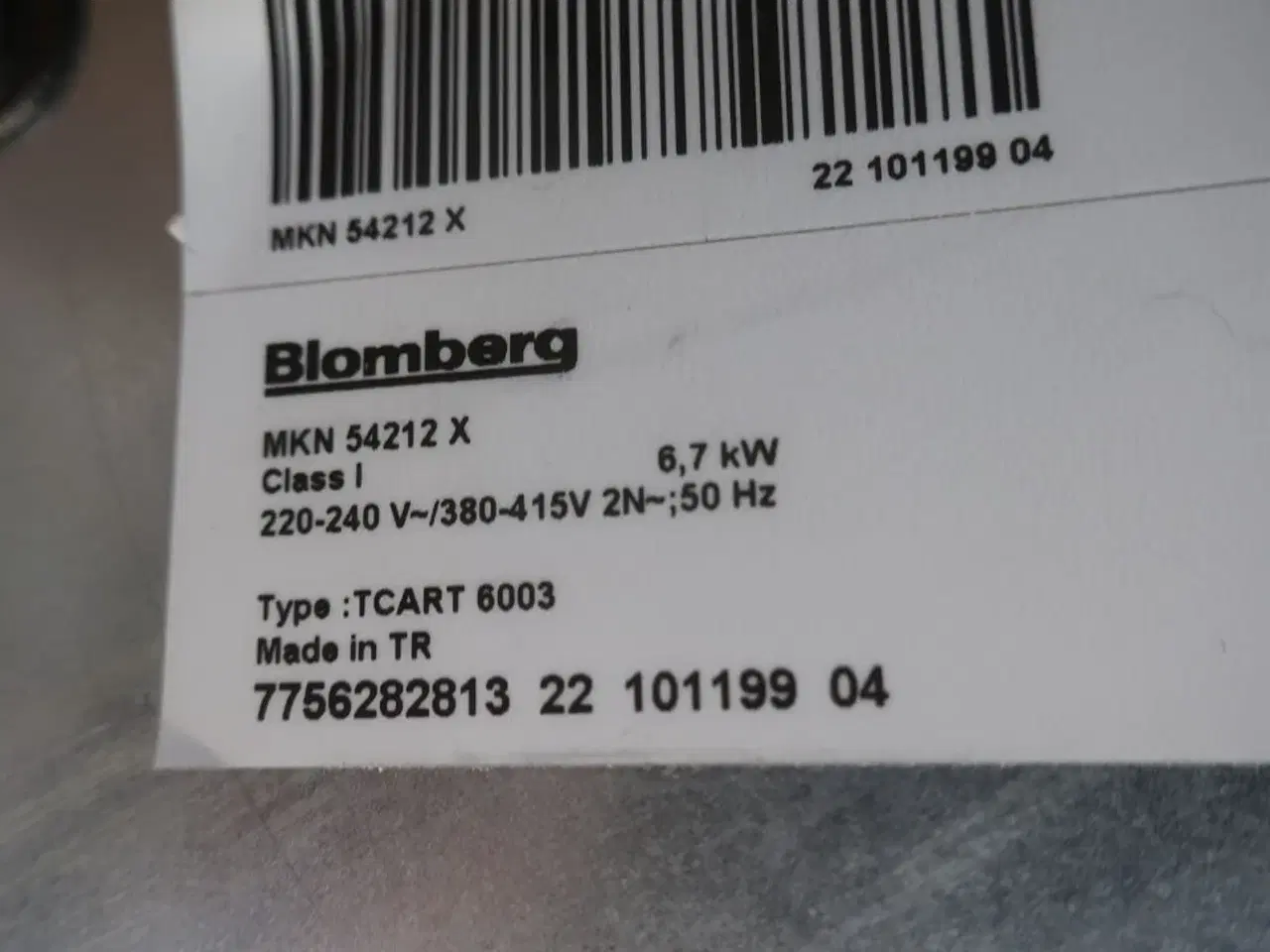 Billede 4 - Kogeplade BLOMBERG TCART 6003