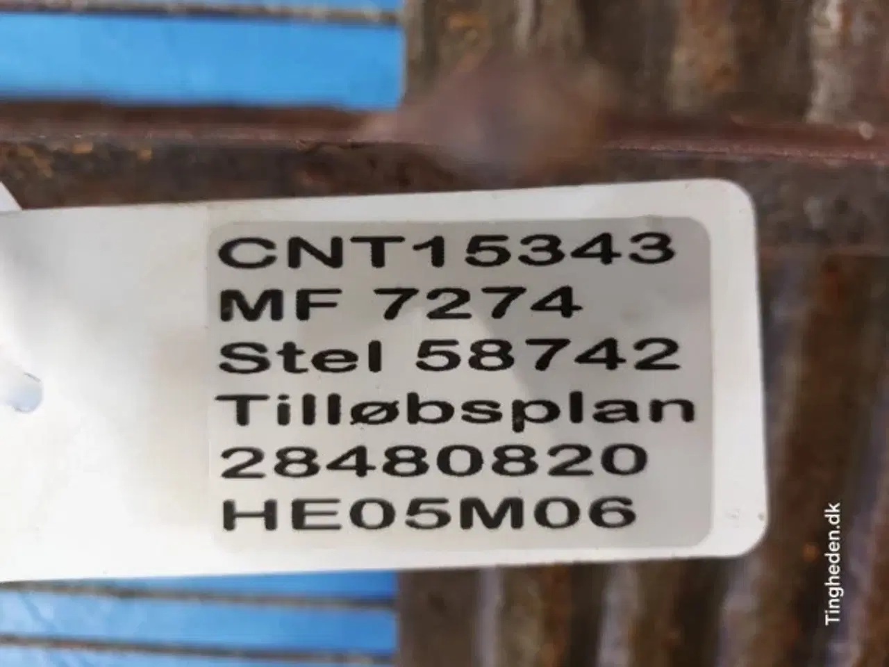 Billede 16 - Massey Ferguson 7274 Tilløbsplan 28480820