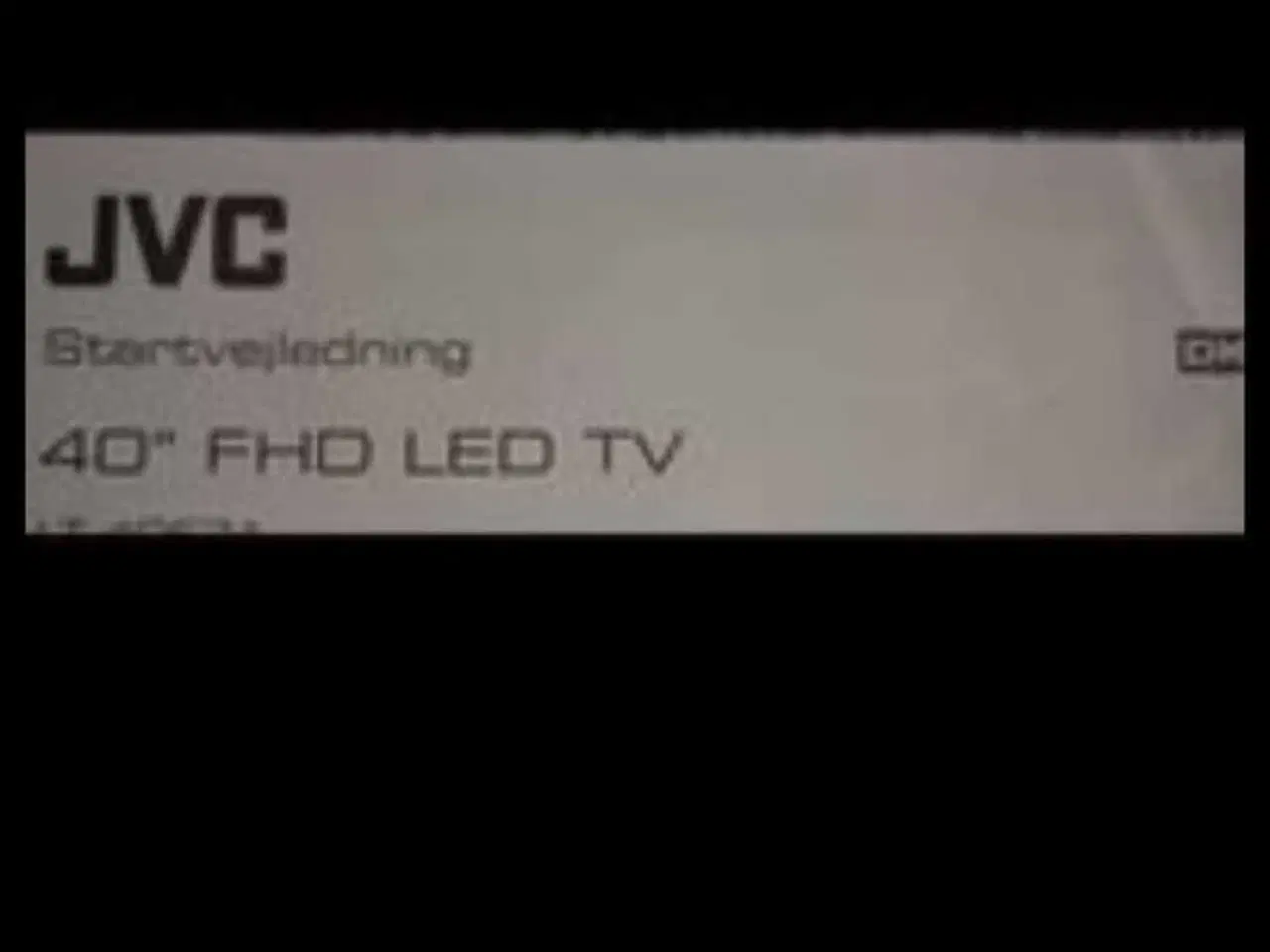 Billede 1 - SÆLGES: 40" JVC FHD LED TV inkl. Fjernbetjening. 