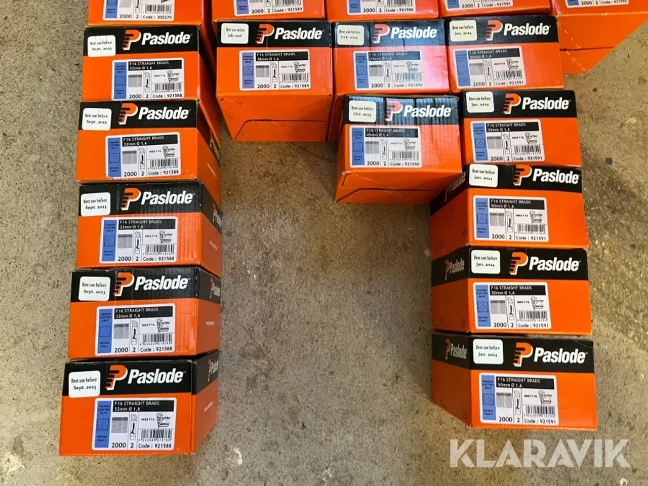 Billede 8 - Dykkersøm Paslode F16-F18 32-63mm 34 kasser med gas
