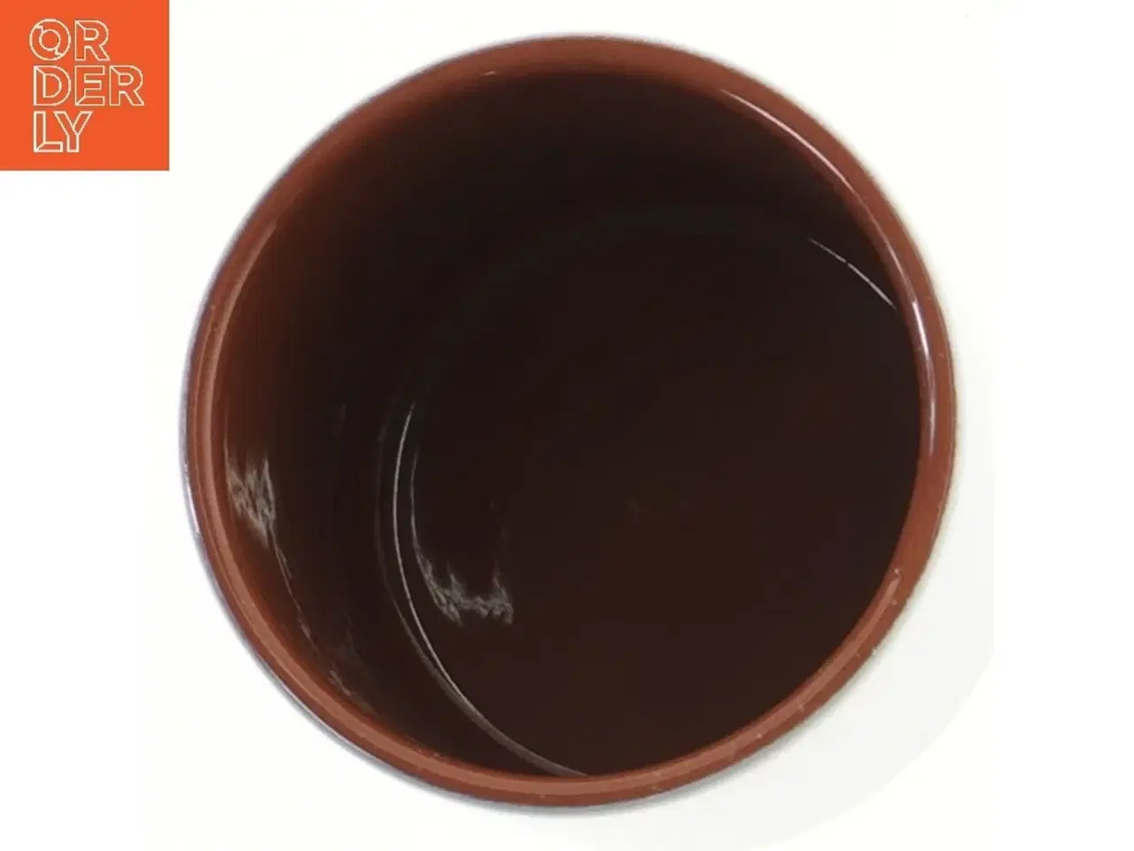 Billede 4 - Kakao krukke med trælåg fra Knabstrup (str. 12,5 cm)