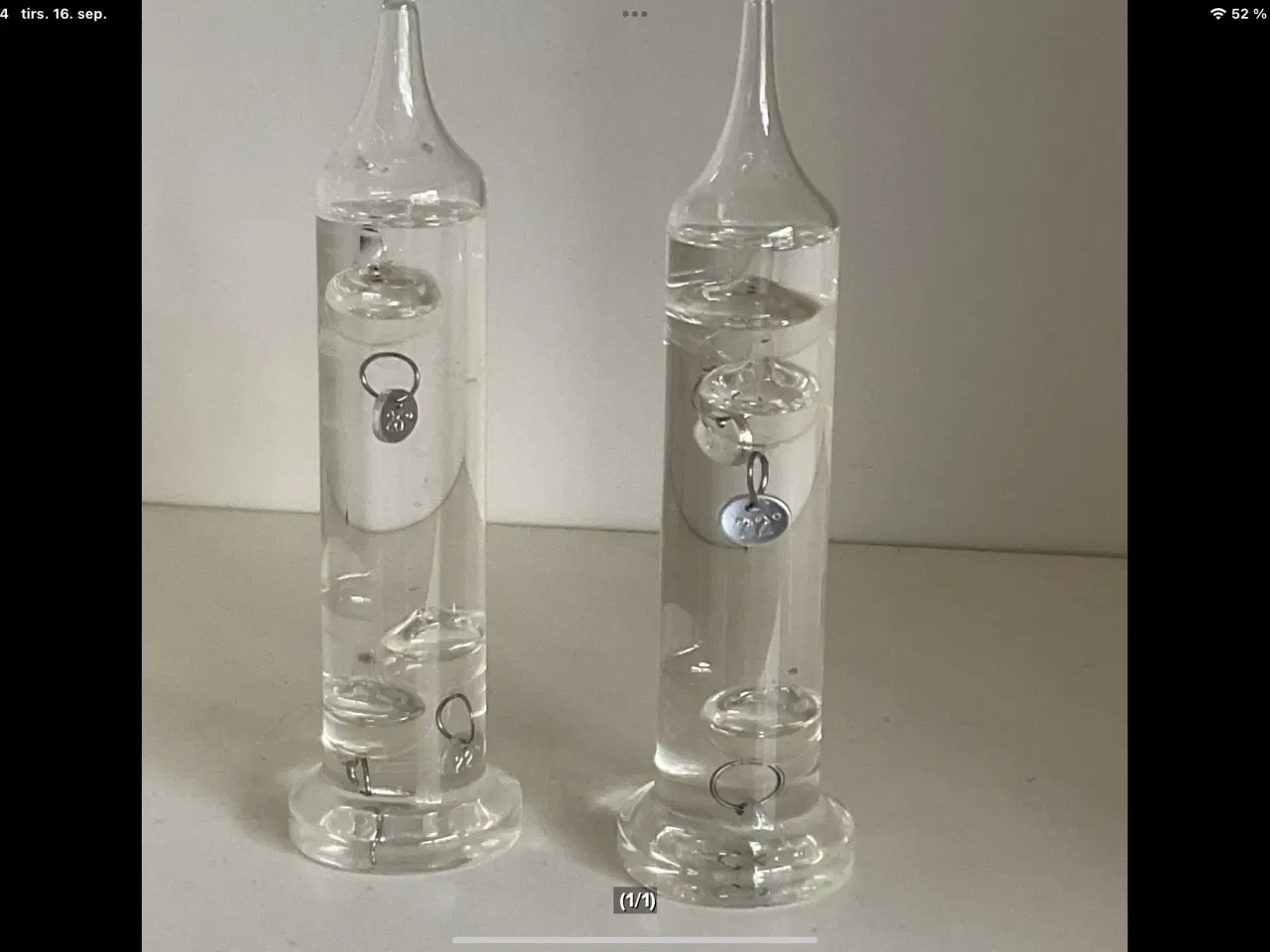 Billede 1 - Termometer i glas 