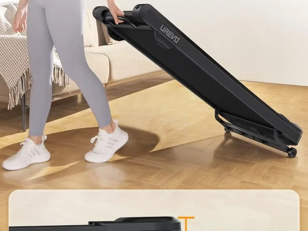 Billede 34 - Løbebånd UREVO Spacewalk 3S – kompakt gåbånd med Bluetooth