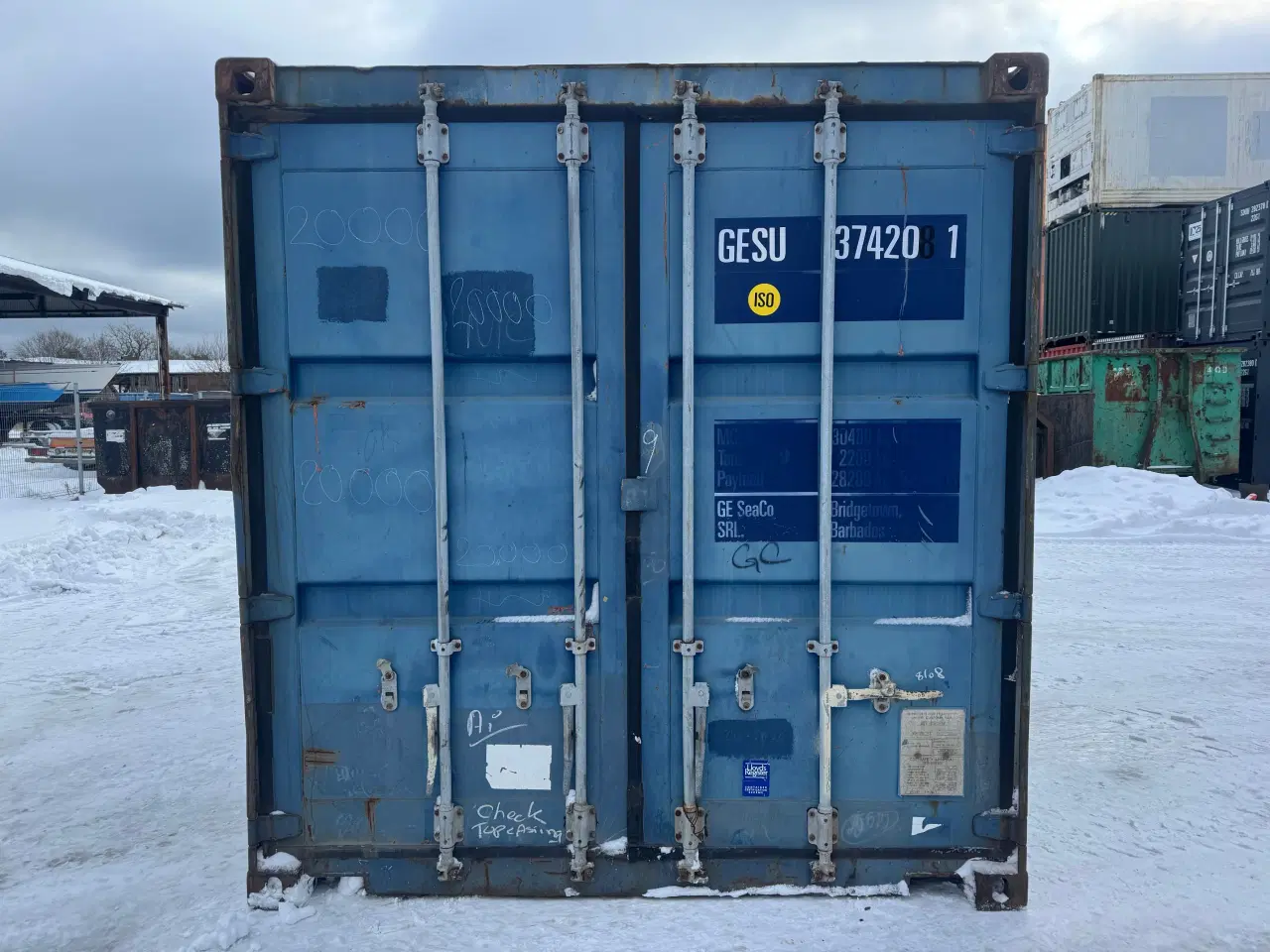 Billede 2 - Brugt 20 fods Isoleret Container- ID:GESU-374208-1