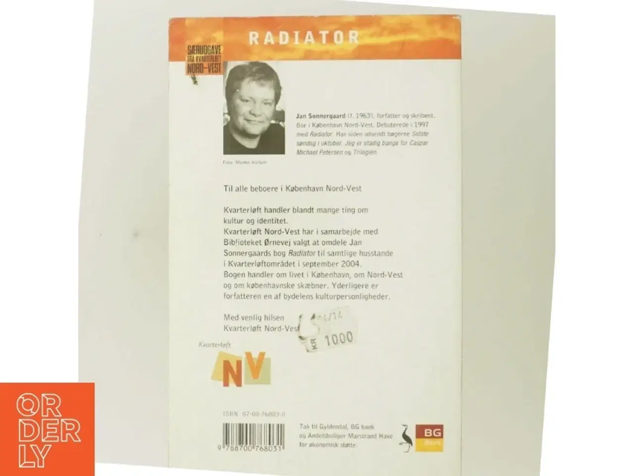 Billede 3 - Radiator : noveller af Jan Sonnergaard (Bog)