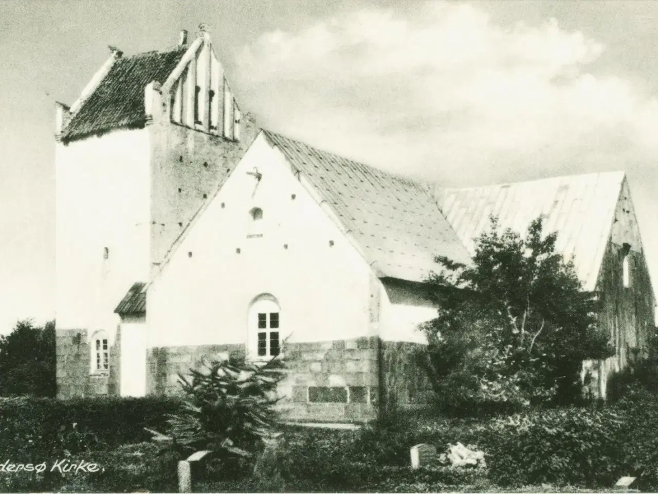Billede 1 - Vedersø Kirke. 1955.