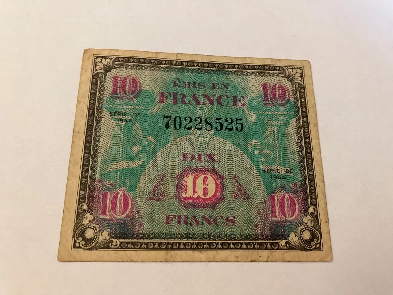 Billede 1 - 10 Francs France - Allied Military 1944