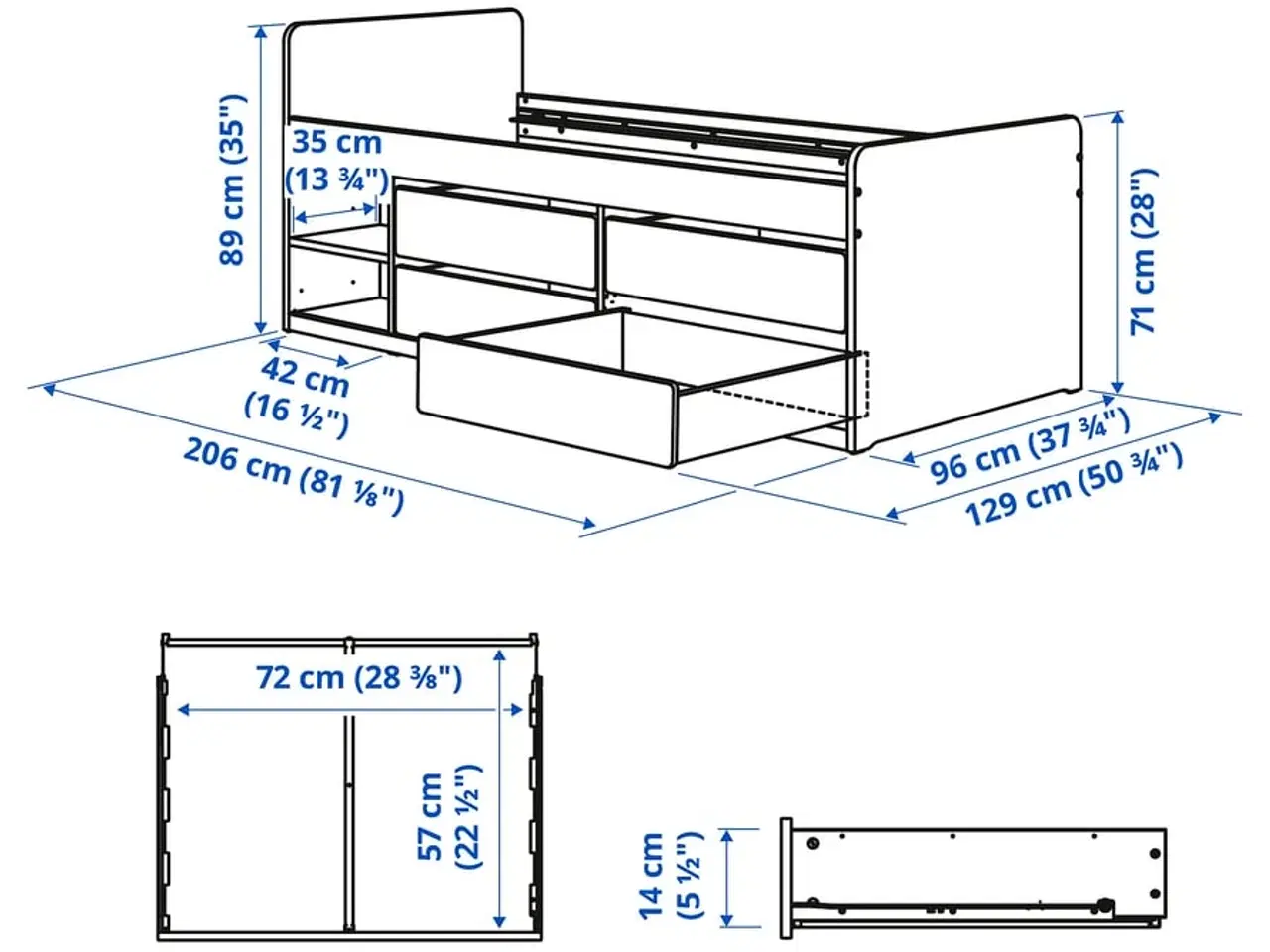 Billede 2 - IKEA SLÄKT juniorseng
