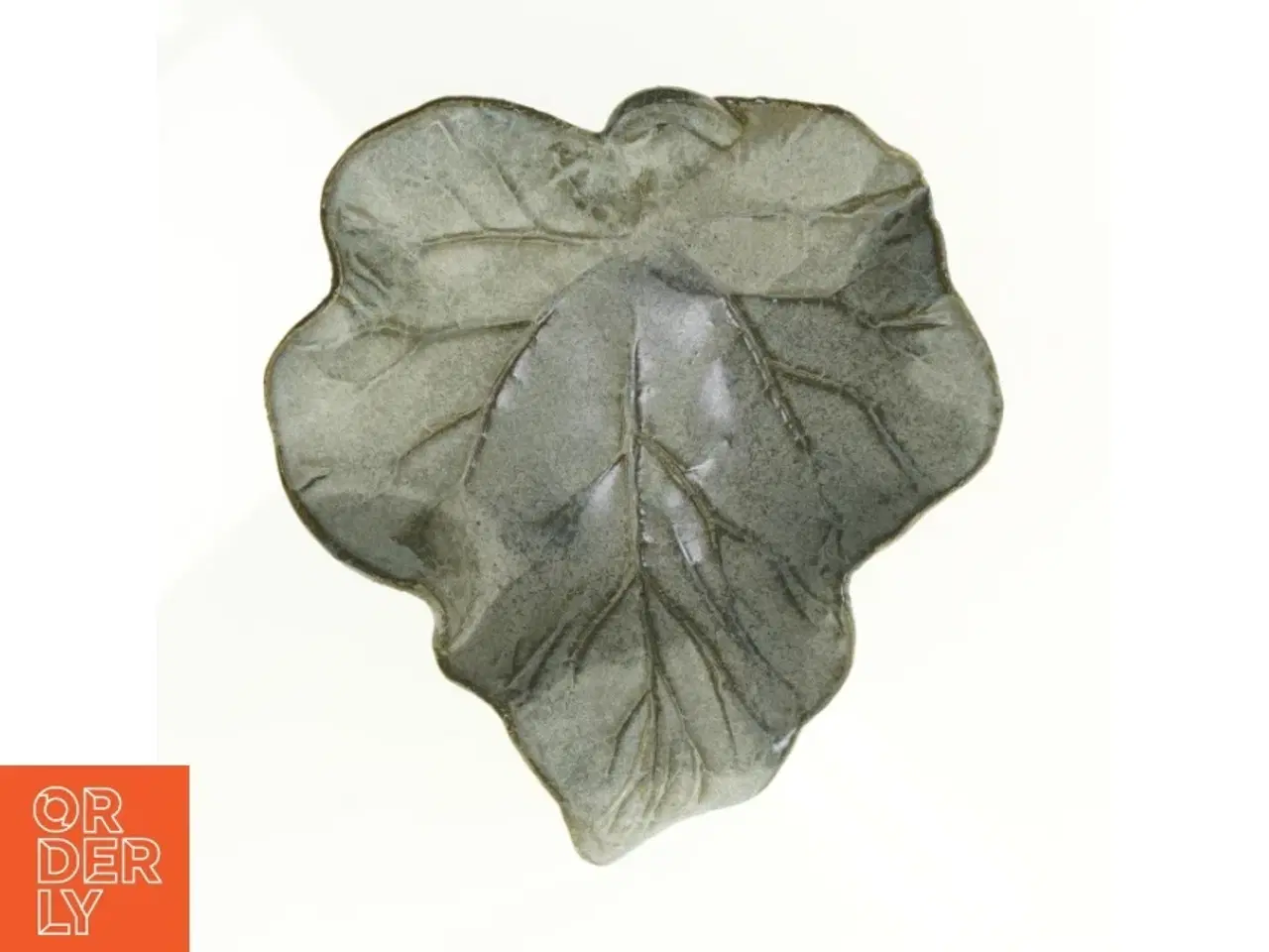 Billede 1 - Keramik fad i blad form (str. 23 x 20 cm)