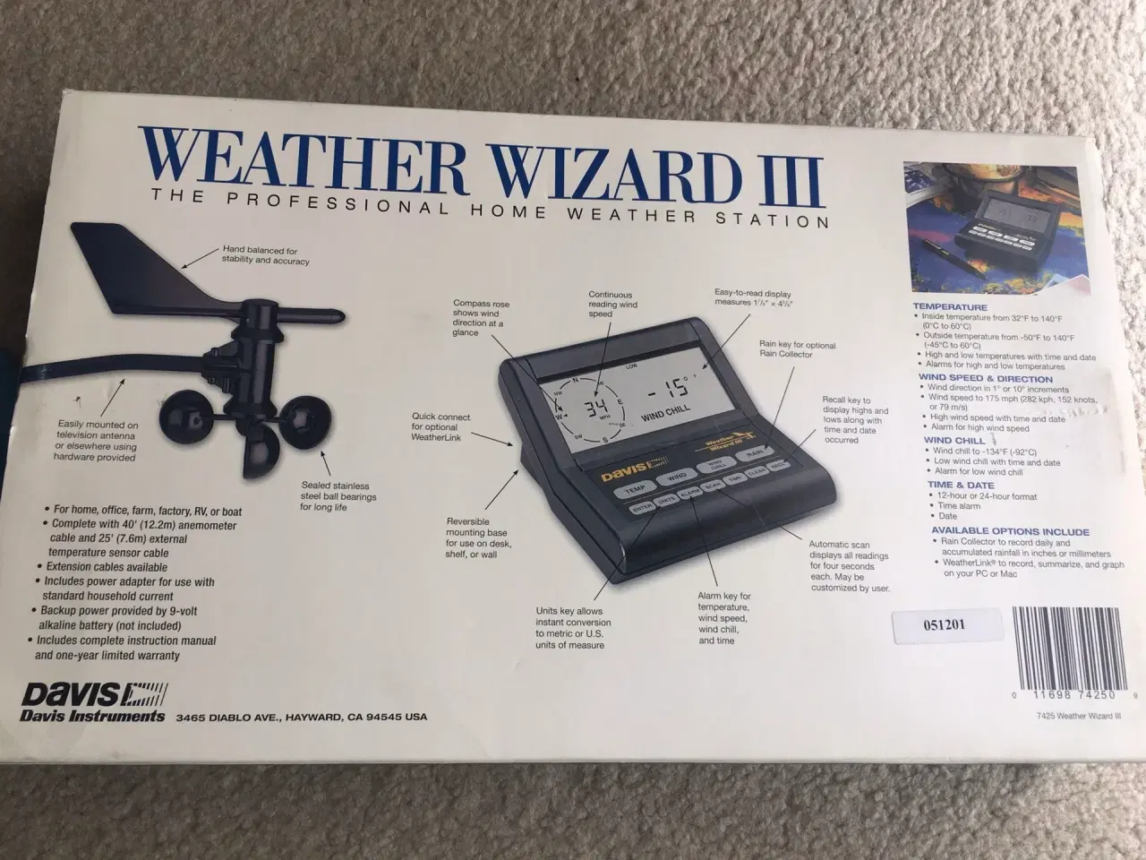 Billede 2 - Weather Wizard III Vejrstation