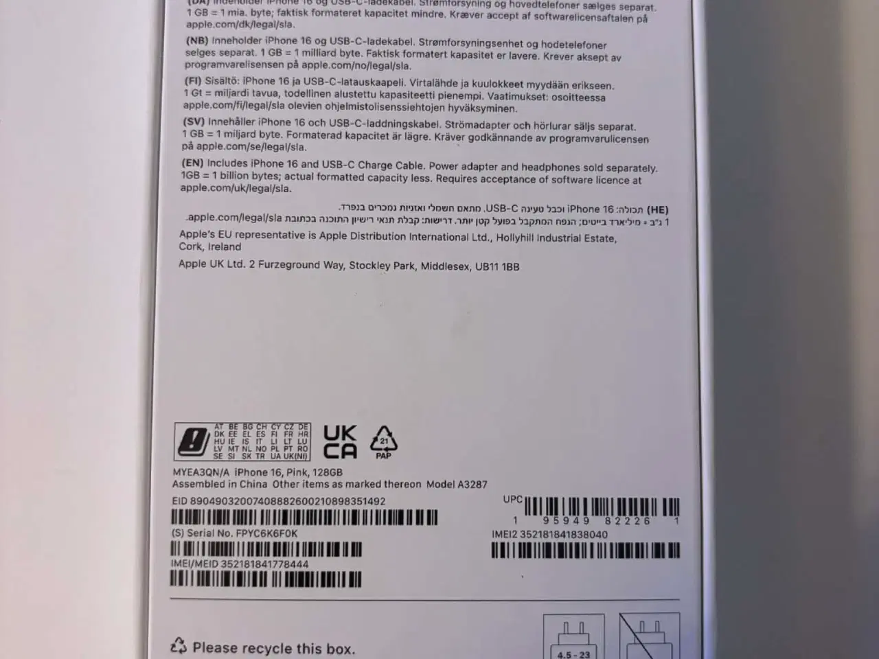 Billede 8 - Iphone 16 128 GB