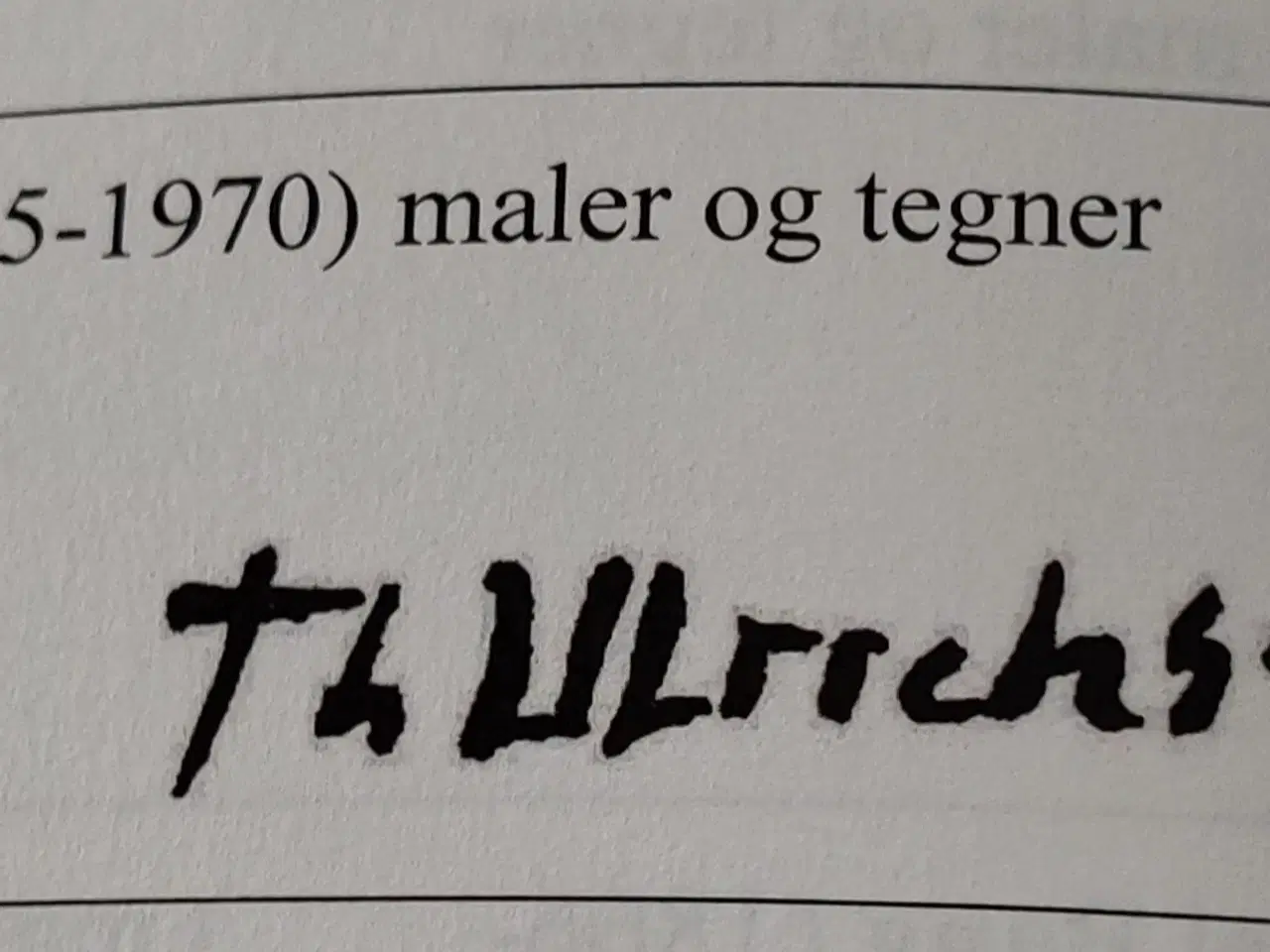 Billede 6 - TH. ULRICHSEN ( 1905-1970 ) oliemaleri