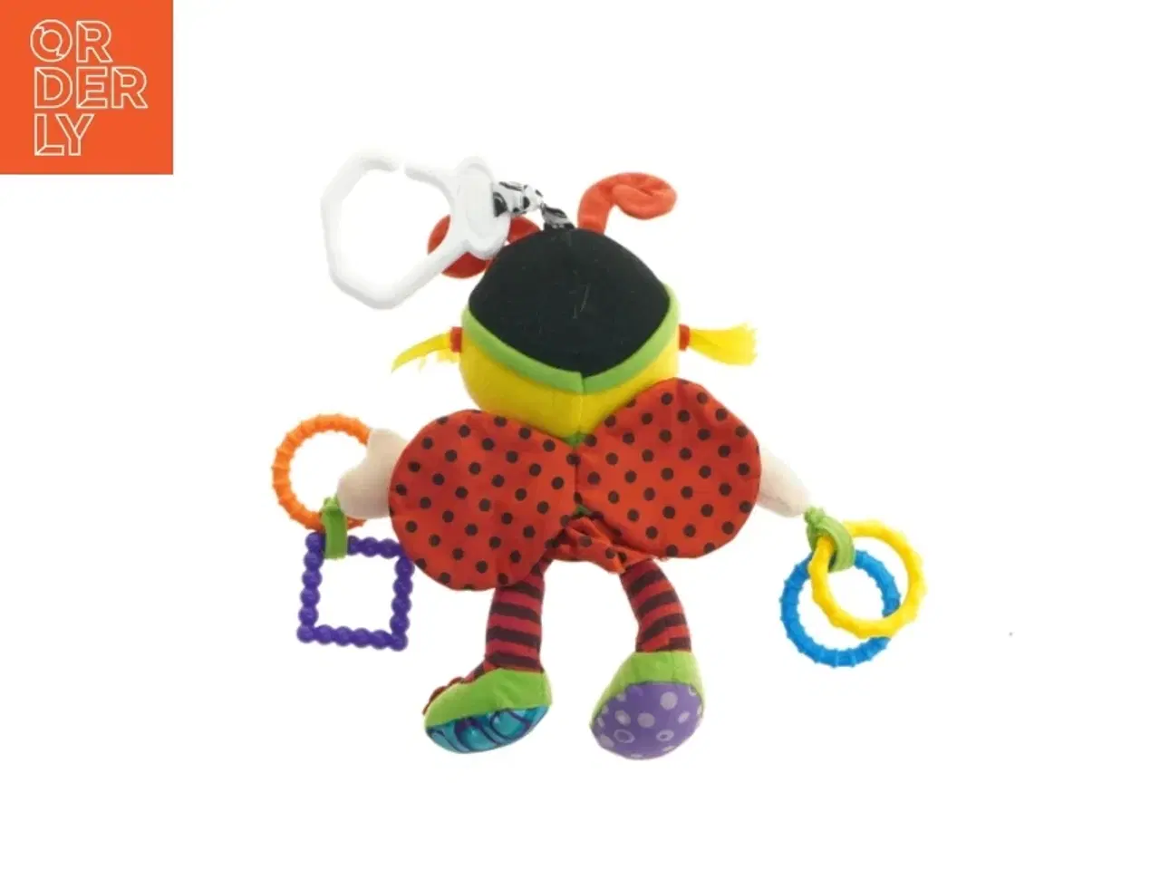 Billede 2 - Farverigt baby bamse med rangler (str. 26 cm)