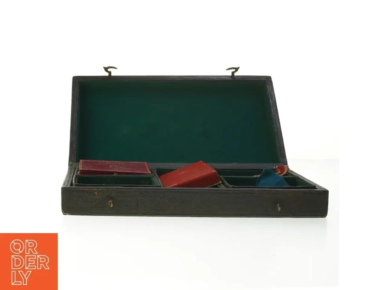 Billede 6 - Gammel medalje- og emblemopbevaringskasse (str. 29x15,5 cm)