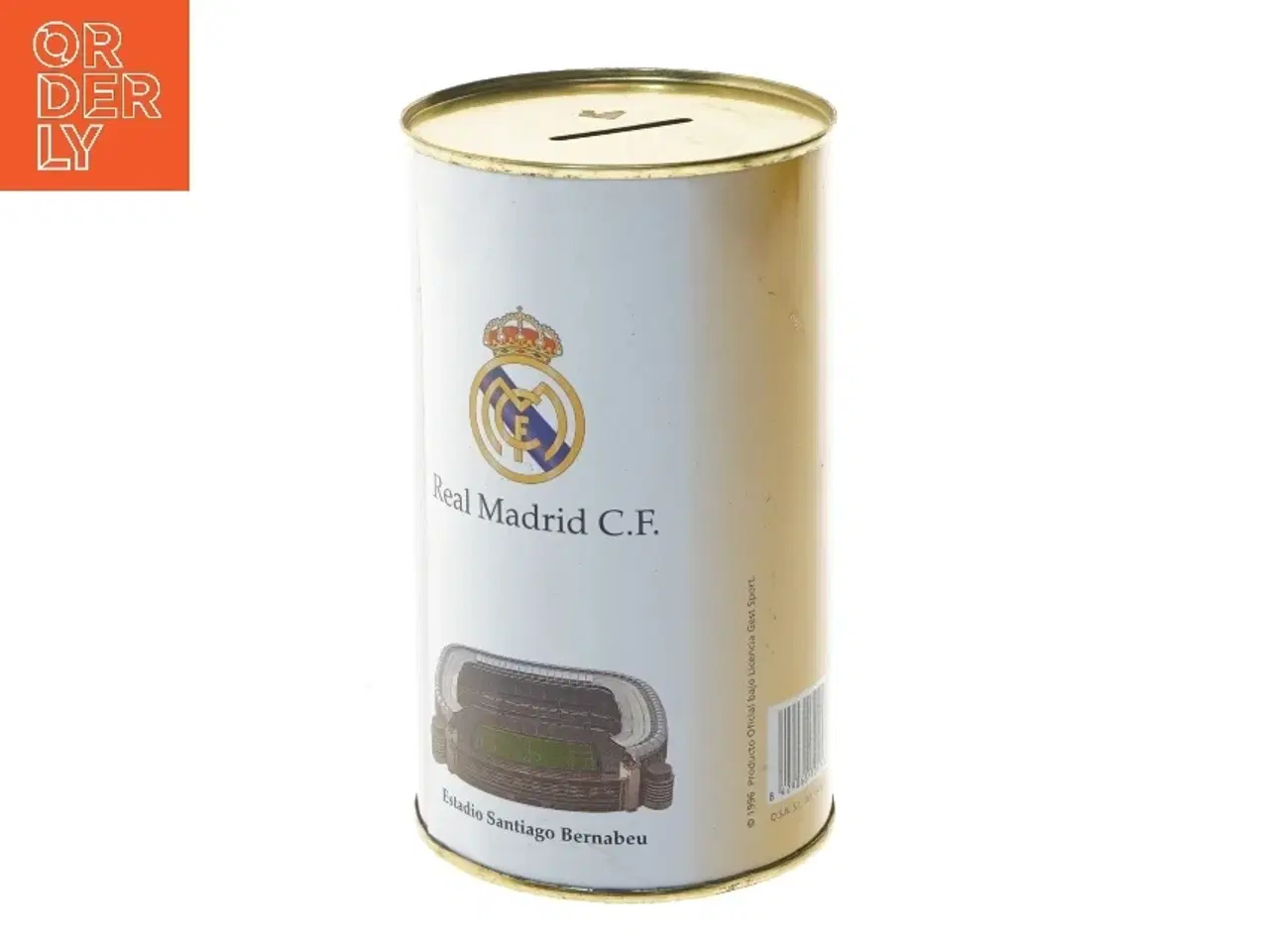 Billede 4 - Real Madrid C.F. sparegris fra Real Madrid (str. Ø 10,5 cm længde 17,5 cm)