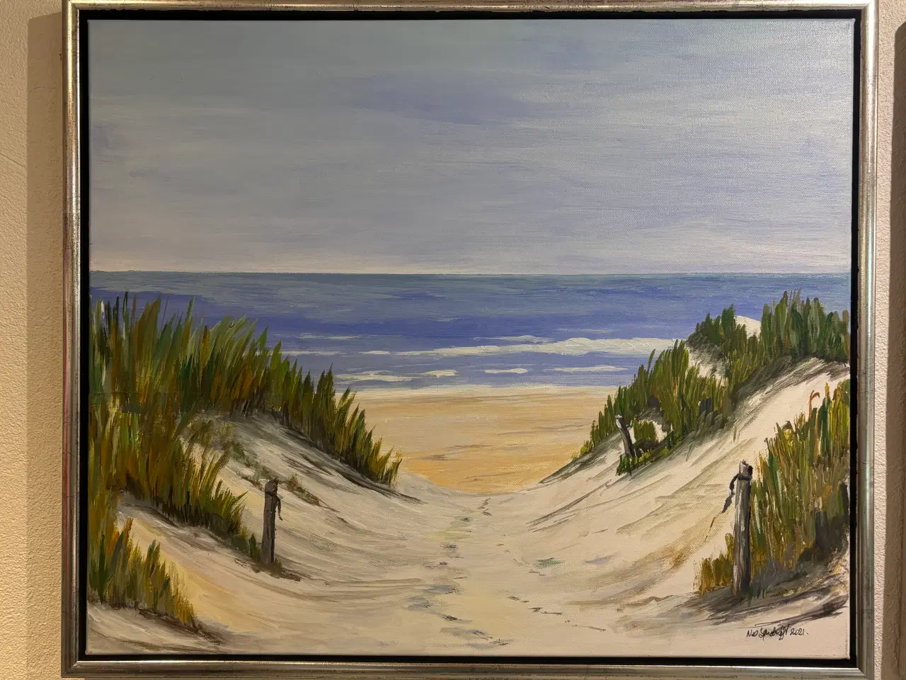 Billede 1 - Akrylmaleri fra Vesterhavet