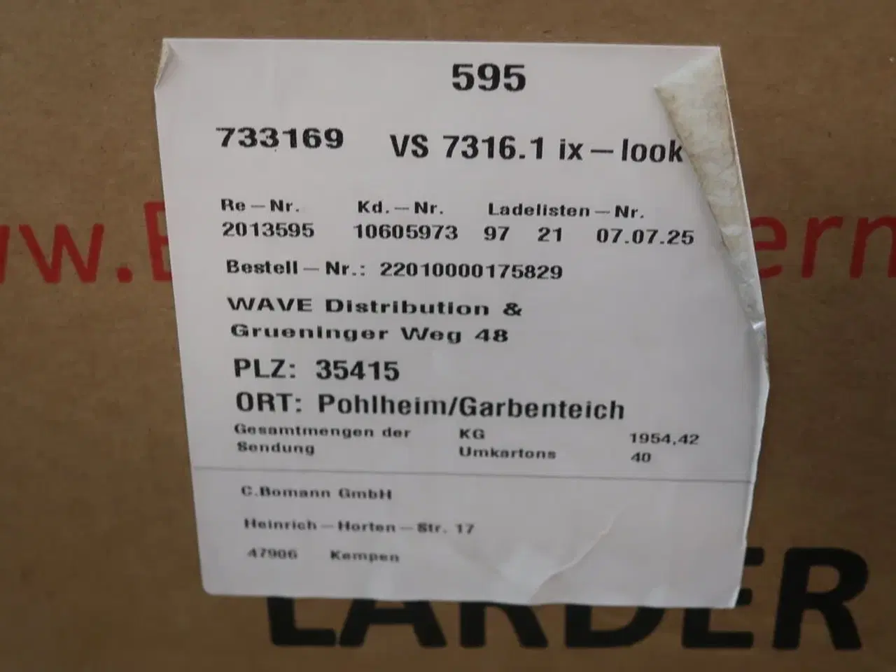 Billede 5 - Køleskabe BOMANN Model:VS7316.1 IX-LOOK 733169